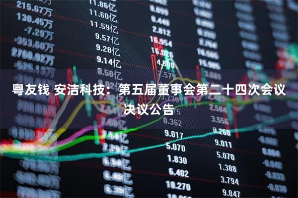 粤友钱 安洁科技：第五届董事会第二十四次会议决议公告