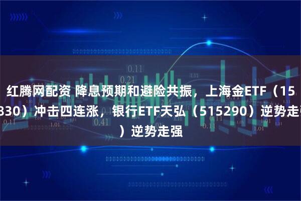 红腾网配资 降息预期和避险共振，上海金ETF（159830）冲击四连涨，银行ETF天弘（515290）逆势走强