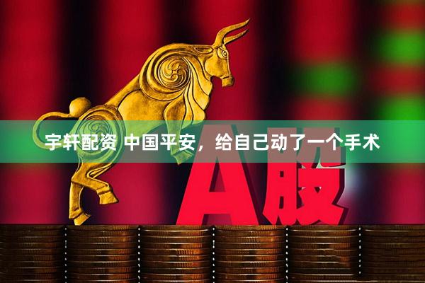 宇轩配资 中国平安，给自己动了一个手术